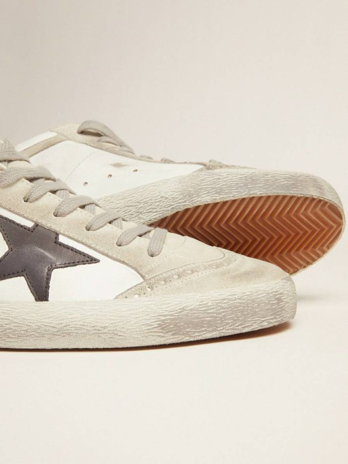 Men Men's Mid Star White With Black Star Golden Goose Mid Star