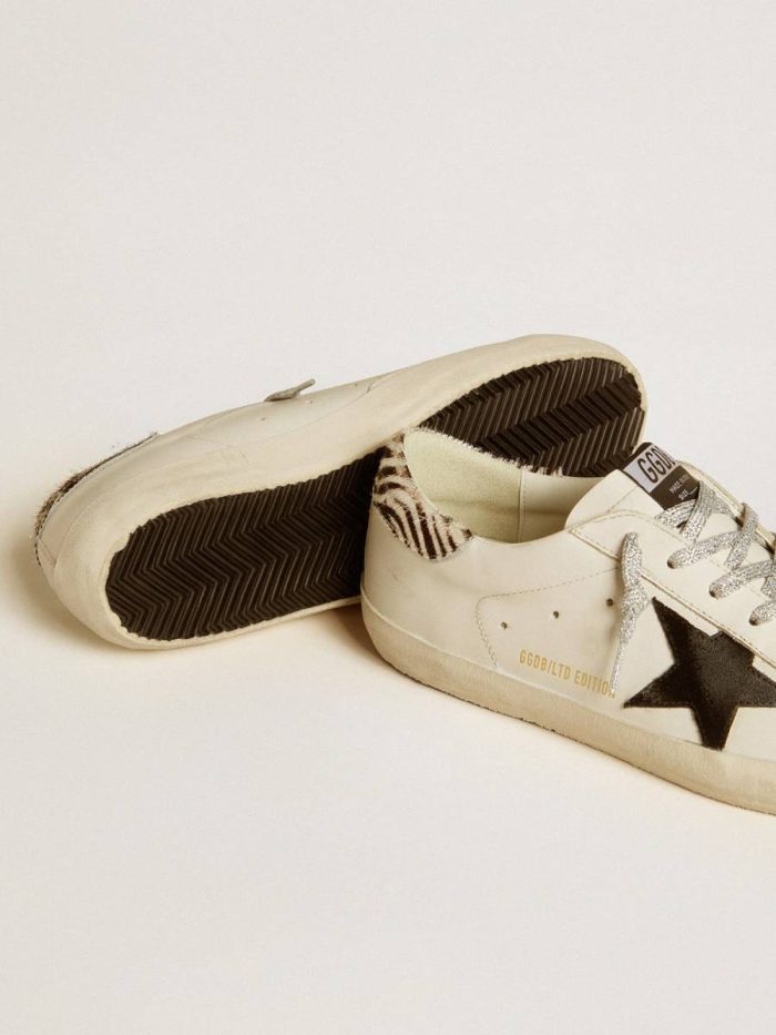 Men Men’s Super-Star Ltd With Suede Star And Pony Skin Heel Tab Golden Goose White Super-Star