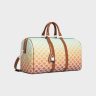 Men Multicolor Celine Business And Travel Bags Medium Travel Bag In Triomphe Canvas Sunset And Calfskin