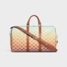 Men Multicolor Celine Business And Travel Bags Medium Travel Bag In Triomphe Canvas Sunset And Calfskin
