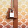Men Multicolor Celine Business And Travel Bags Medium Travel Bag In Triomphe Canvas Sunset And Calfskin