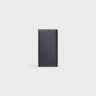 Men Wallets Celine Black Vertical Wallet With Coin Compartment In Grained Calfskin