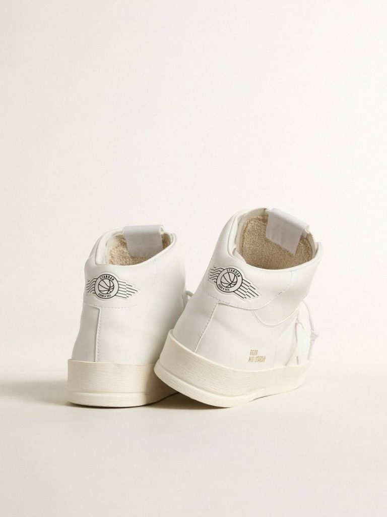 Men’s Bio-Based Mid-Stardan With White Star And Heel Tab Golden Goose Stardan Men