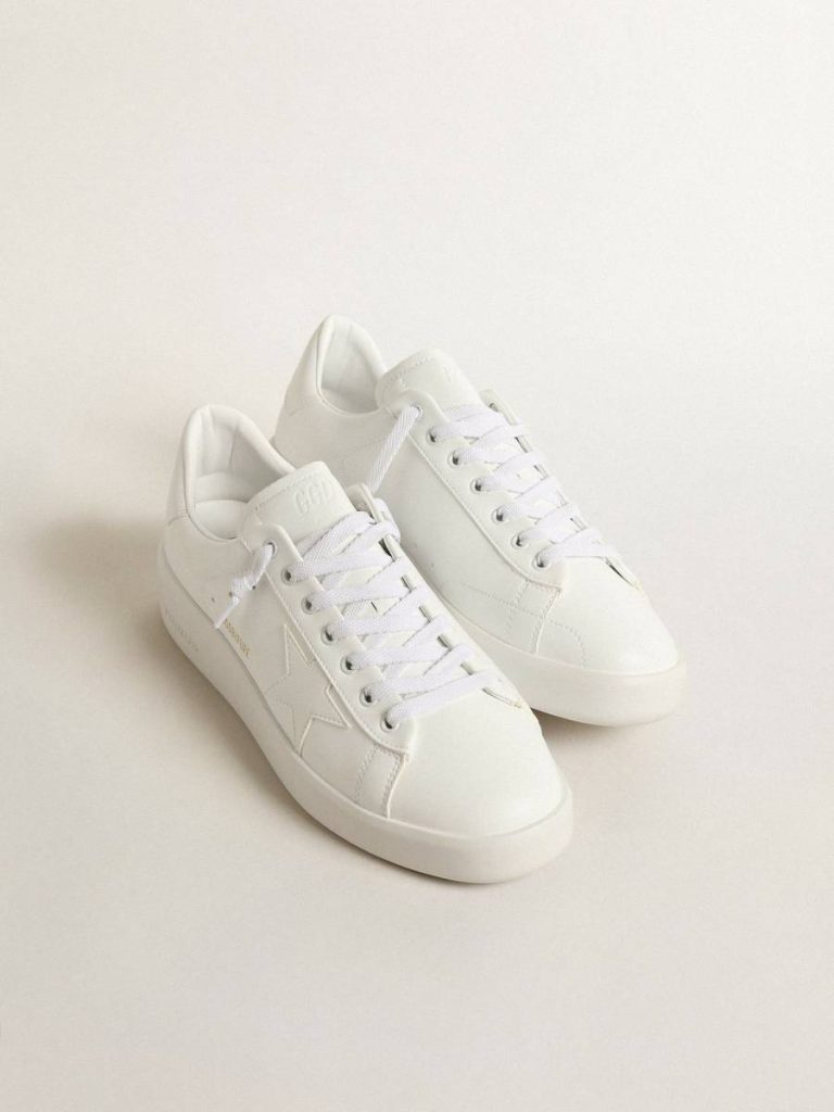 Men’s Bio-Based Purestar With White Star And Heel Tab Purestar Men Golden Goose