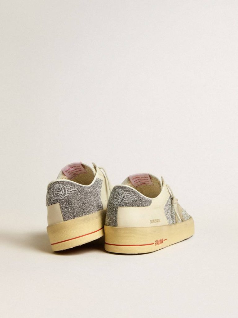 Men's Stardan In Suede With Sand Star And Swarovski Crystal Inserts Golden Goose Stardan Men