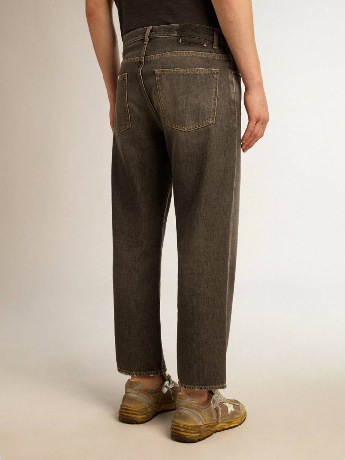 Men’s Stonewashed-Effect Black Jeans Black Men Golden Goose Jeans & Pants