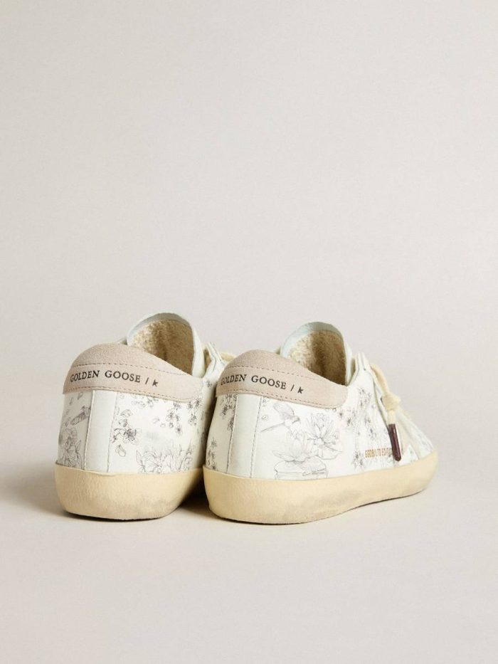 Men’s Super-Star Ltd Cny In White Leather With Lettering On The Upper Super-Star Men Golden Goose