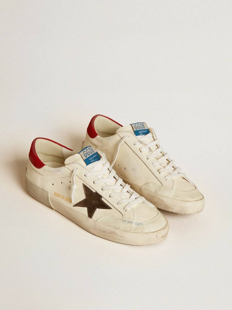 Men's Super-Star Ltd In Nappa With Metallic Star And Nubuck Heel Tab Men Golden Goose Super-Star