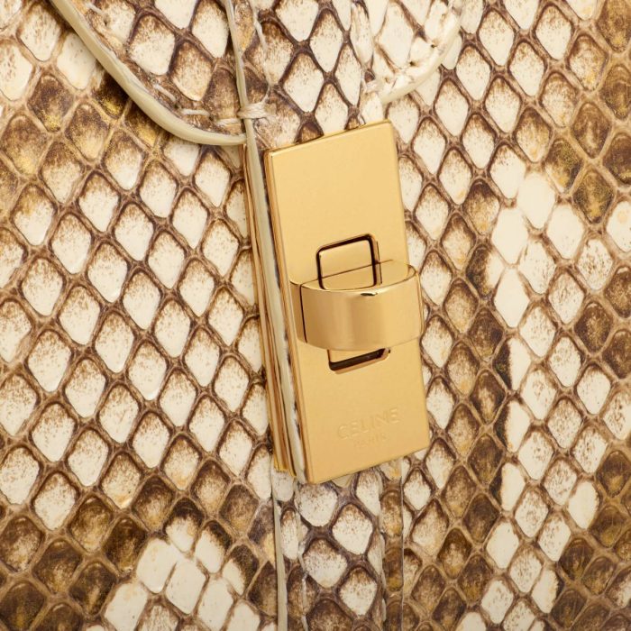 Mini 16 In Python Celine Women Cross-Body Bags Natural