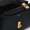 Mini 16 In Satinated Calfskin Women Celine Black Cross-Body Bags