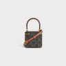 Mini Vanity Case In Triomphe Canvas And Calfskin Triomphe Canvas Tan Women Celine