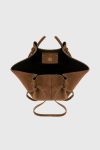 Mochi - Cognac Suede Cognac Tote Bags Women Yuzefi