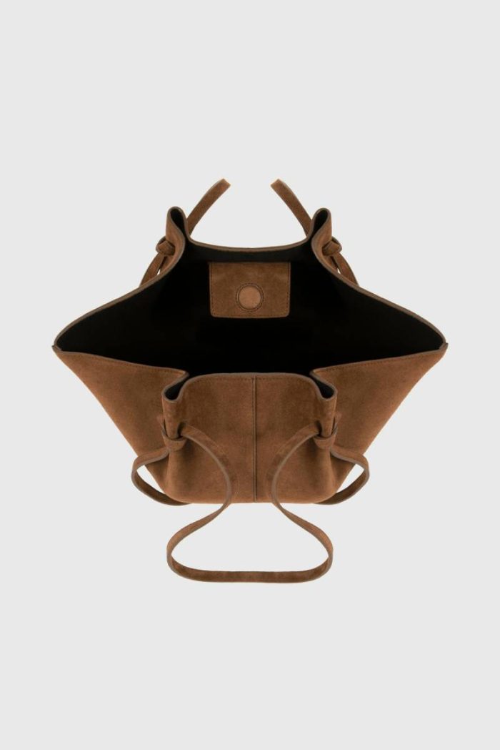 Mochi - Cognac Suede Cognac Tote Bags Women Yuzefi