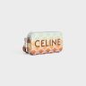 Multicolor Tech Accessories Horizontal Pouch In Triomphe Canvas Sunset With Celine Print Men