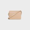Oat Beige Women Teen Triomphe Bag In Shiny Calfskin Cross-Body Bags Celine