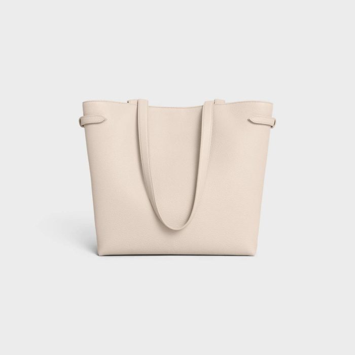 Pale Beige Medium Cabas Anaïs Cuir Triomphe In Grained Calfskin Hobo And Tote Bags Celine Women