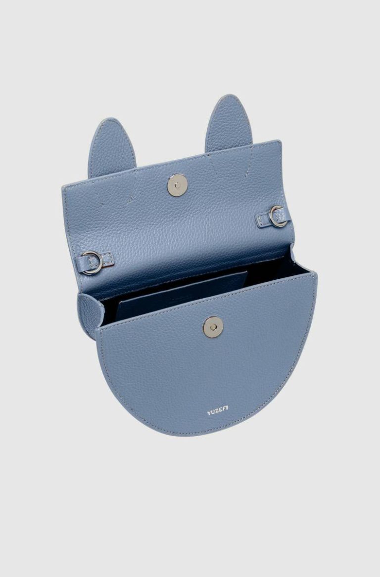 Pretzel - Ice Pebble Grained Leather Yuzefi Handbags Bianco Women