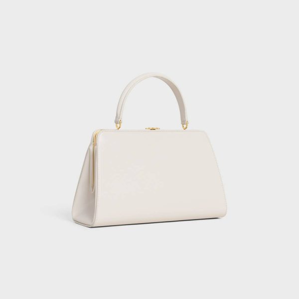Rice Top-Handle Bags Medium Celine Antoinette In Natural Satinated Calfskin Women