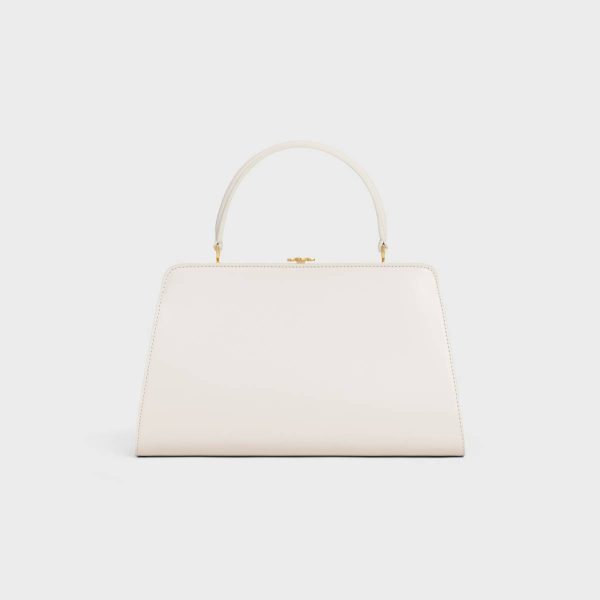 Rice Top-Handle Bags Medium Celine Antoinette In Natural Satinated Calfskin Women