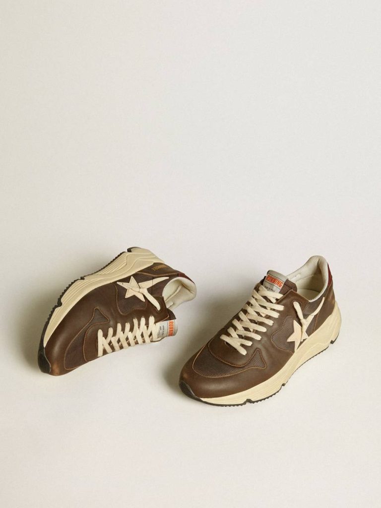 Running Sole In Nylon And Leather With Tpu Star And Nubuck Heel Tab Running Sole Golden Goose Men
