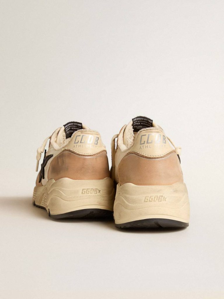 Running Sole In Nylon And Nubuck With Dark Blue Suede Star Golden Goose Running Sole Men