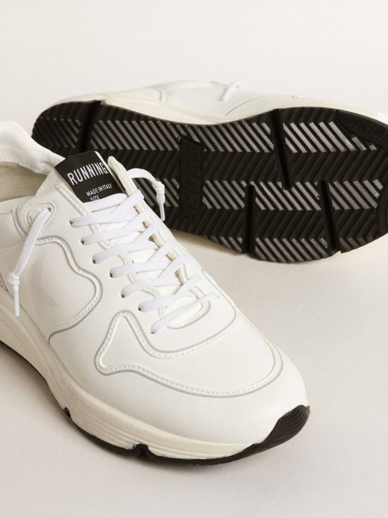 Running Sole Men’s Bio-Based Running Sole With White Star And Heel Tab Men Golden Goose