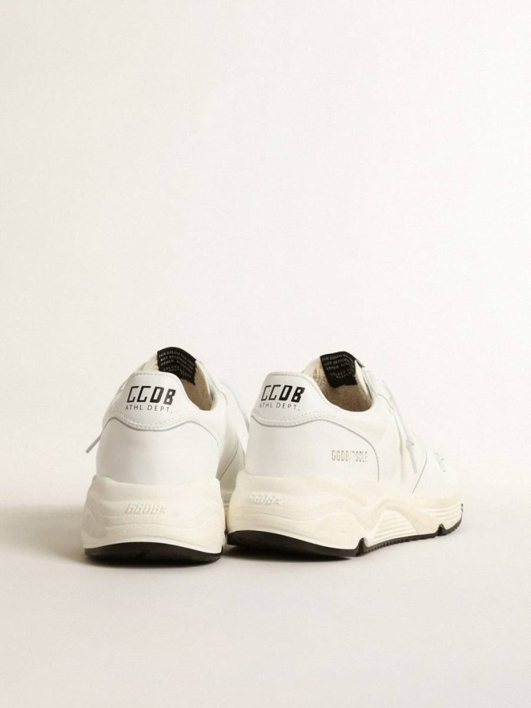 Running Sole Men’s Bio-Based Running Sole With White Star And Heel Tab Men Golden Goose