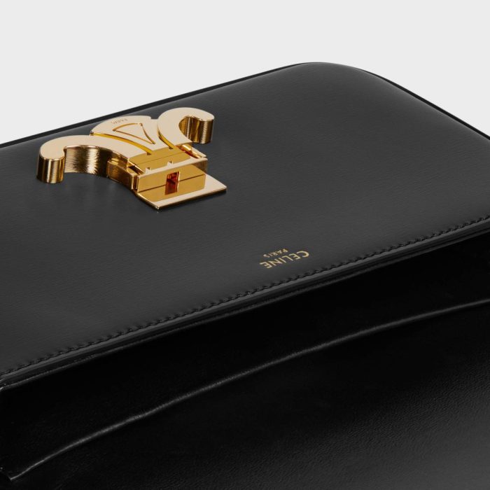 Shoulder Bags Celine Women Shoulder Bag Claude In Shiny Calfskin Black