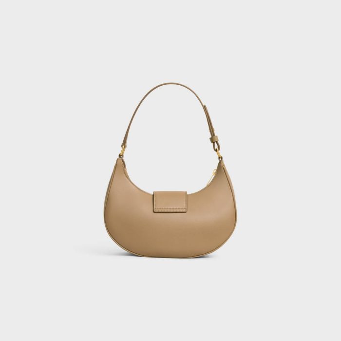 Shoulder Bags Celine Women Smoked Brown Medium Ava Triomphe Bag In Smooth Calfskin