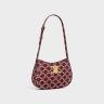 Shoulder Bags Medium Tilly Bag In Triomphe Canvas Two-Tone Women Light Burgundy Celine