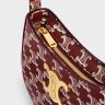 Shoulder Bags Medium Tilly Bag In Triomphe Canvas Two-Tone Women Light Burgundy Celine