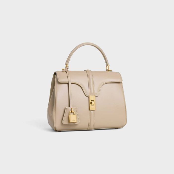 Small 16 Bag In Satinated Calfskin Cappuccino Celine Women Cross-Body Bags