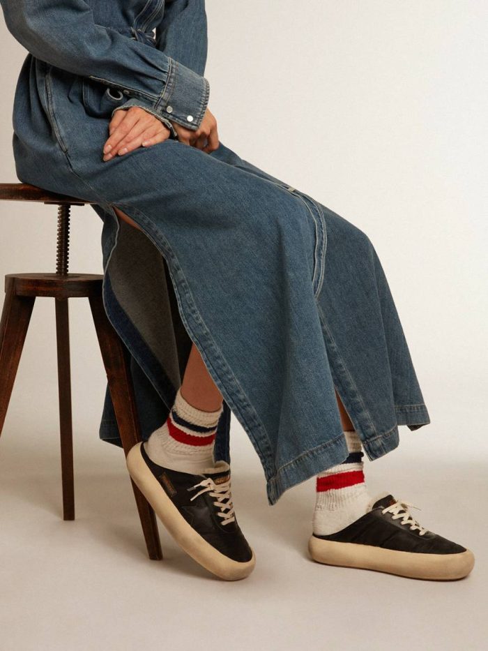 Space-Star Golden Goose Women's Space-Star Sabots With Leather Star And Shearling Lining Women