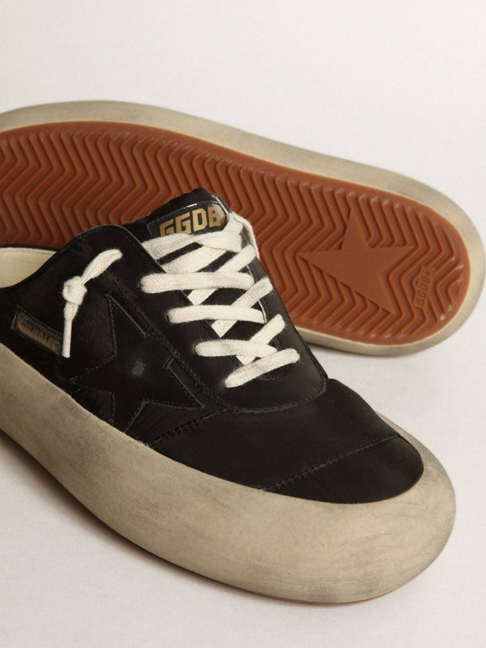 Space-Star Golden Goose Women's Space-Star Sabots With Leather Star And Shearling Lining Women
