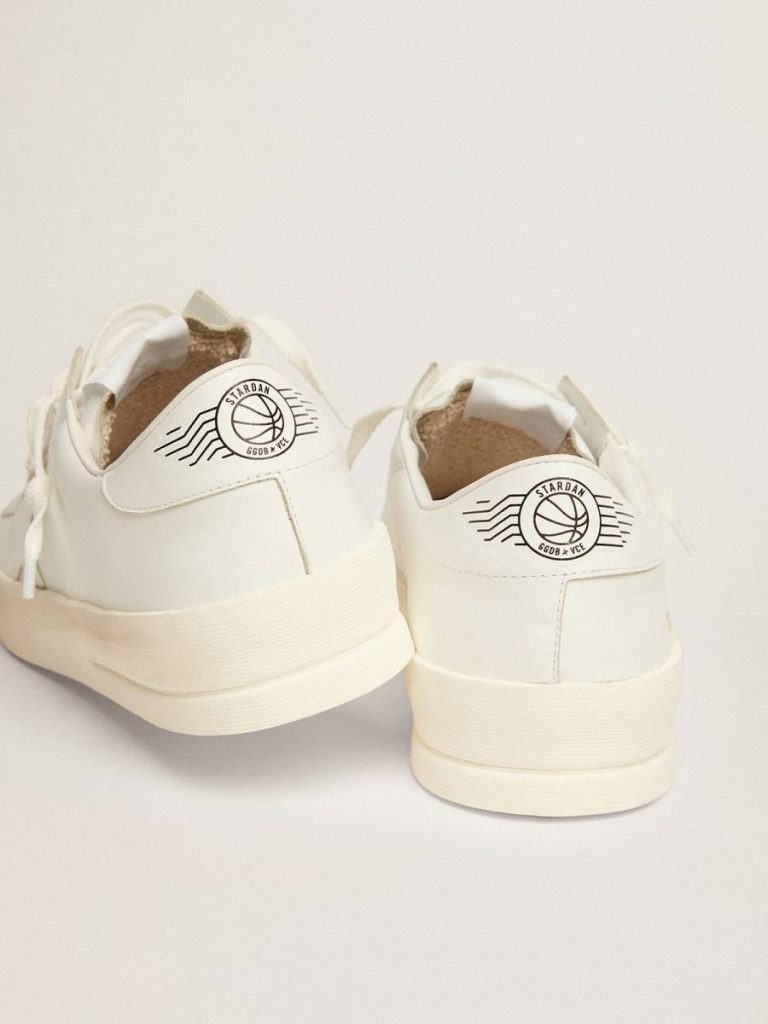 Stardan Golden Goose Men Men's Stardan In White Leather