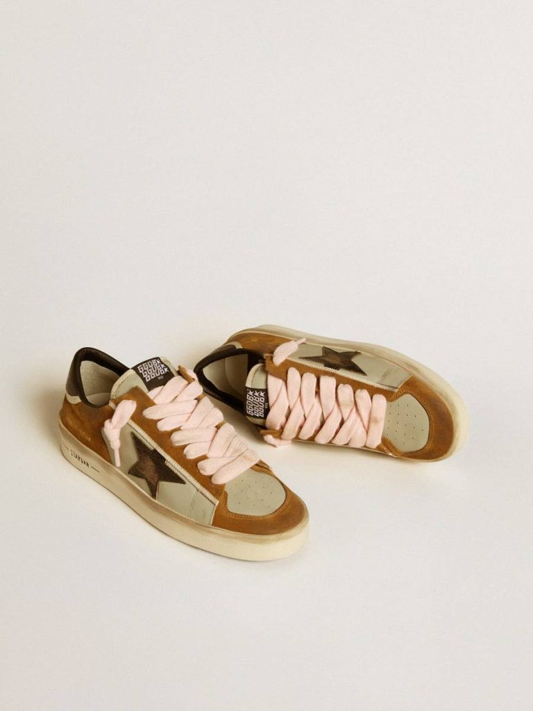 Stardan Men’s Stardan Ltd In Leather With Laminated Crackle Leather Star And Black Heel Tab Golden Goose Men