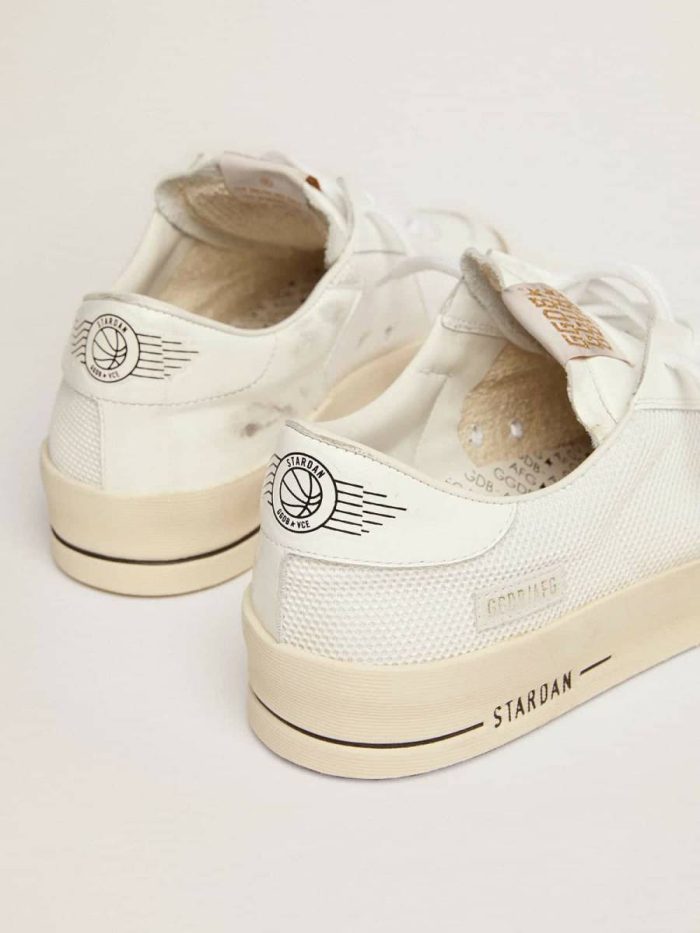 Stardan With White Leather And Mesh Inserts And Black Suede Star Stardan Women Golden Goose