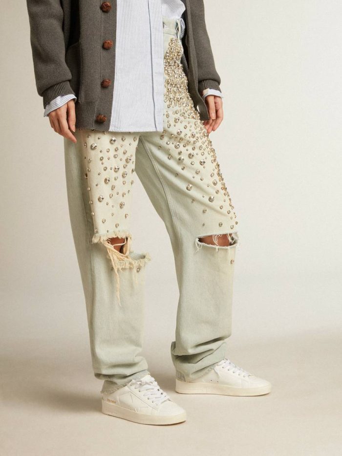Stardan Women’s Bio-Based Stardan With White Star And Heel Tab Women Golden Goose