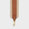 Straps And Accessories Celine Long Strap In Shearling And Calfskin Natural / Tan Women