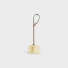 Straps And Accessories Natural / Tan Triomphe Pom-Pom Keyring In Shearling And Smooth Calfskin With Gold Finishing Celine Women