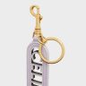 Straps And Accessories Perforated Keyring Charm Celine In Smooth Calfskin With Gold Finishing Light Lilac Women