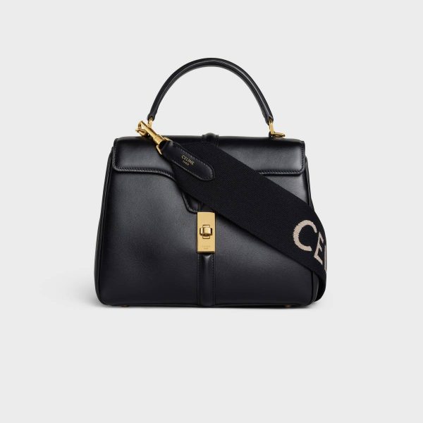 Straps And Accessories Short Strap In Wool With Celine Jacquard Women Black / White