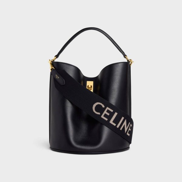 Straps And Accessories Short Strap In Wool With Celine Jacquard Women Black / White