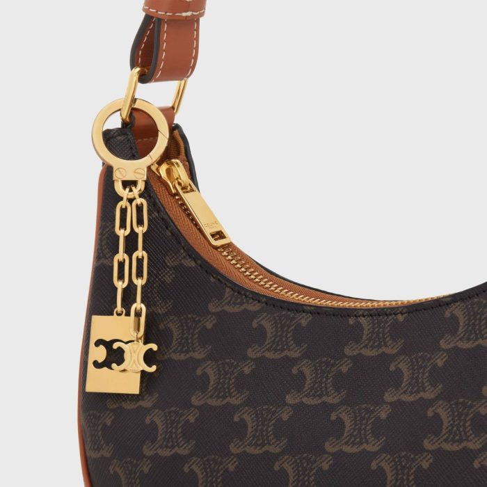 Straps And Accessories Women Triomphe Plate Charm In Brass Gold Celine