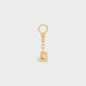 Straps And Accessories Women Triomphe Plate Charm In Brass Gold Celine