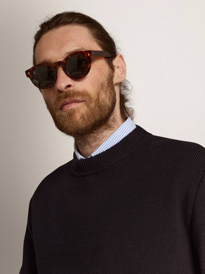 Sunglasses Panthos Model With Havana Frame And Gold Details Havana Brown Women Golden Goose Sunglasses