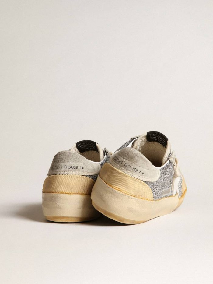 Super-Star Golden Goose Men Men’s Super-Star Lab With White Star And Swarovski Glitter Upper
