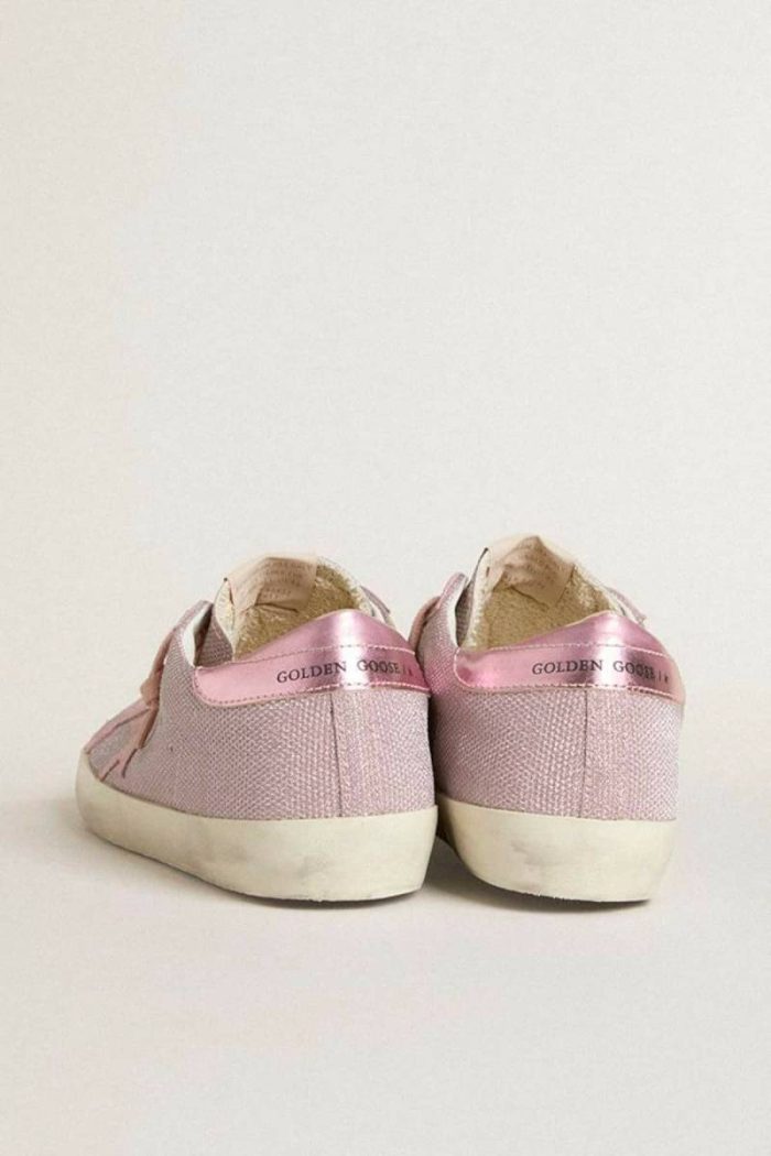 Super-Star Golden Goose Women Super-Star Ltd In Glitter With Suede Star And Leather Heel Tab