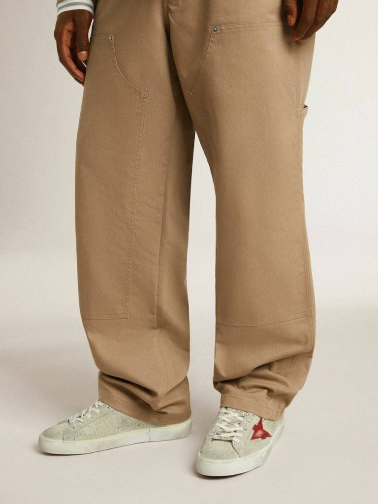 Super-Star Men Golden Goose Men's Super-Star Ltd In Gray Suede With Red Leather Star