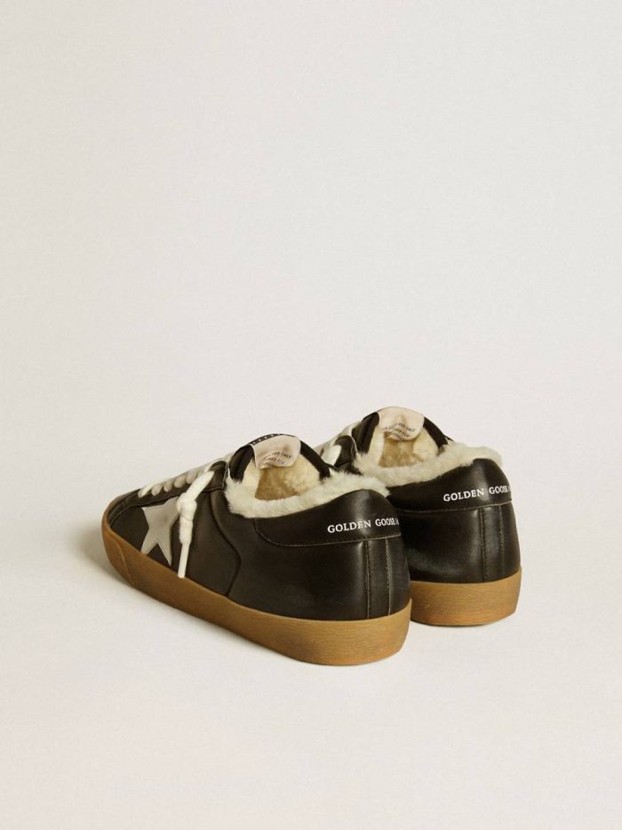 Super-Star Men's Super-Star In Matelassé Nappa With Leather Star And Shearling Lining Men Golden Goose